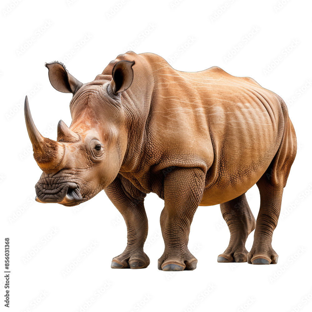 Obraz premium rhino isolated on white