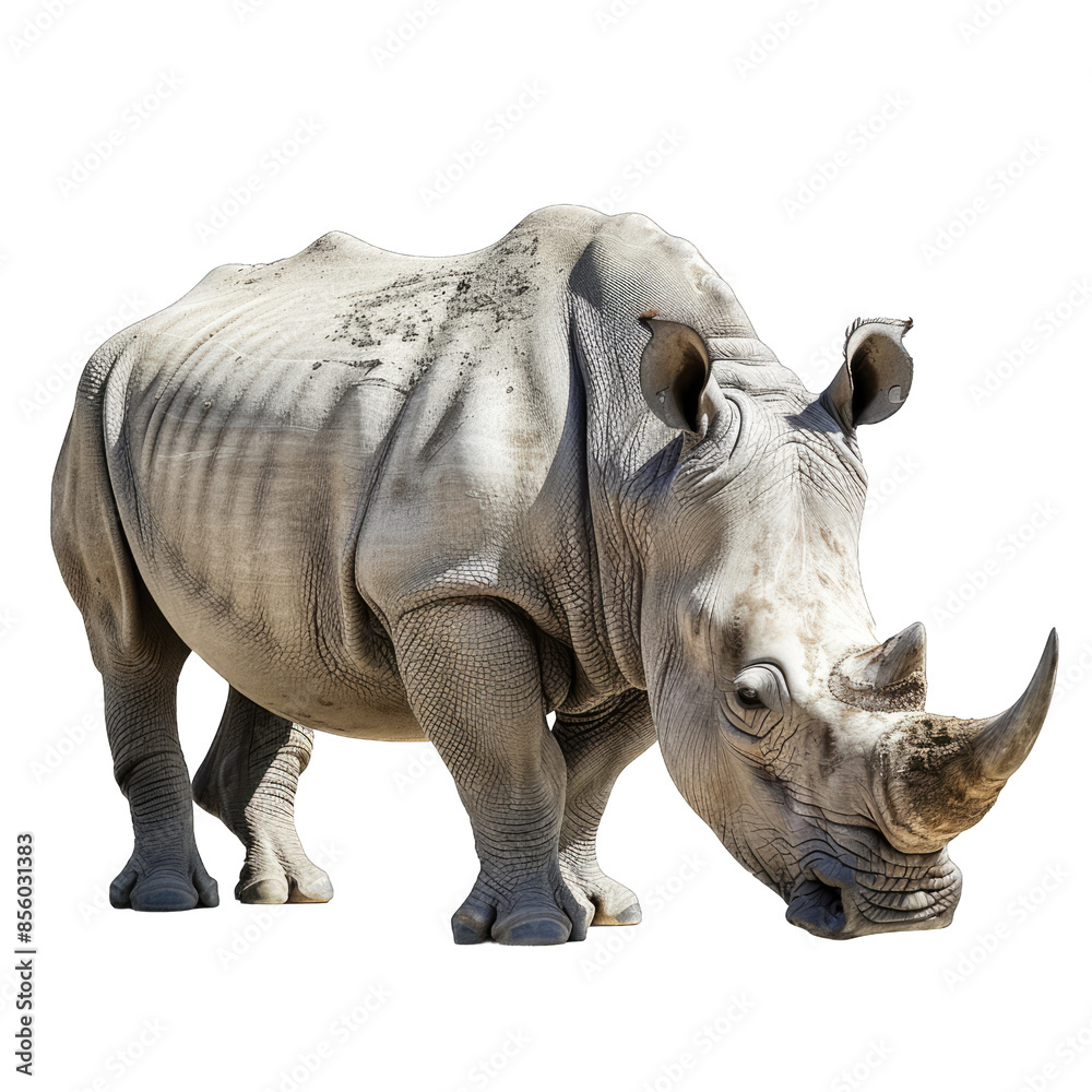 Obraz premium rhino isolated on white