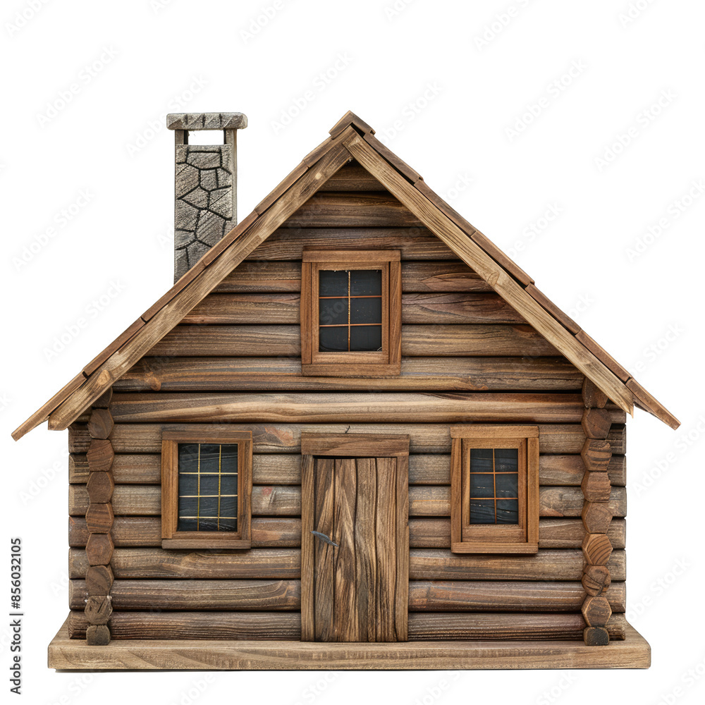 wooden house isolated on white wooden house isolated on white
