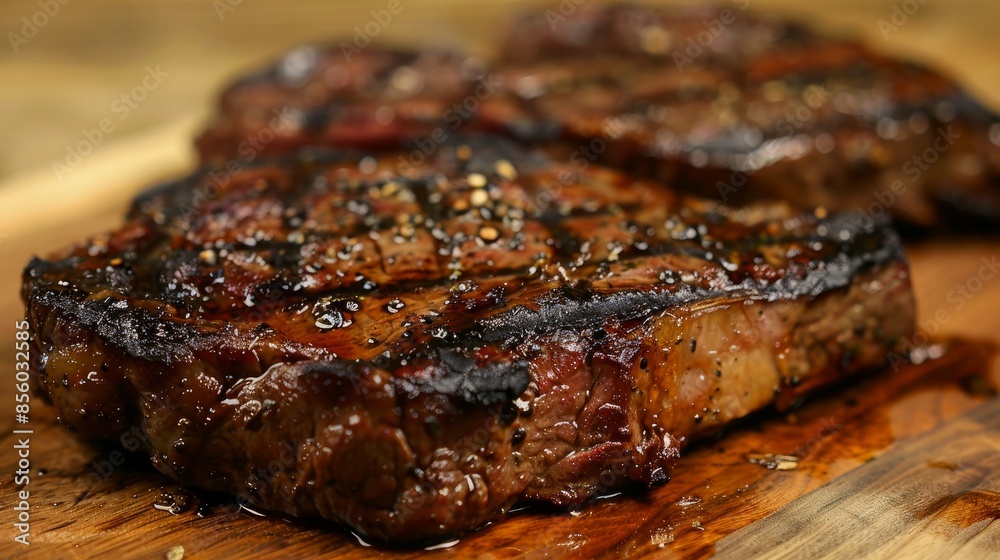 Grilled steak with a tantalizing crust and a flavorful interior that melts in your mouth. Grilled steak with a tantalizing crust and a flavorful interior that melts in your mouth.