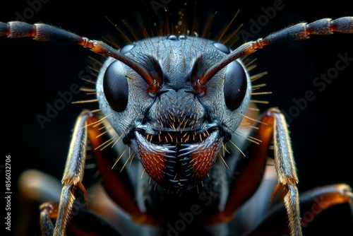 Close-Up Portrait of an Ant photo