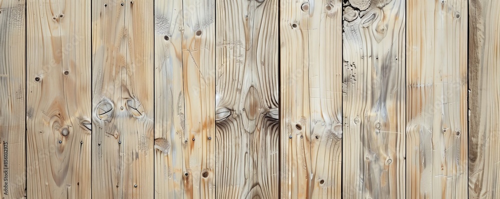 Natural Light Pine Wood Texture with Subtle Knots for Background and Design Projects