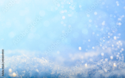 Blue Sky With Sparkling Water