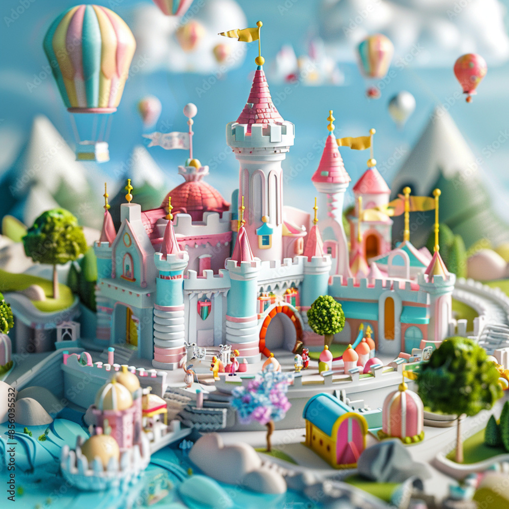 Imagine candy castle for little children Imagine candy castle for little children