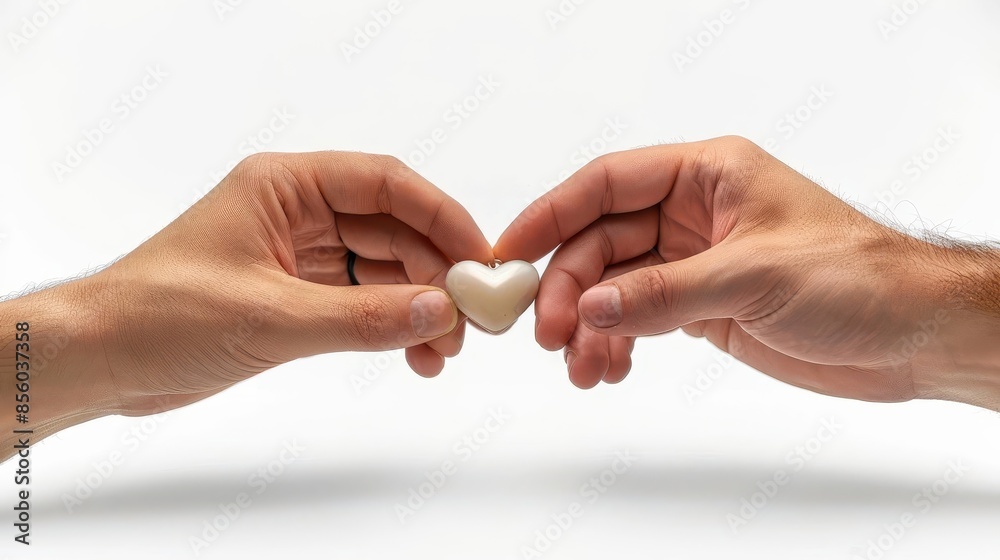 pair of hands holding a heart shaped object pair of hands holding a heart shaped object