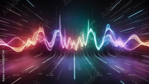 digital illustration of a music equalizer - 14