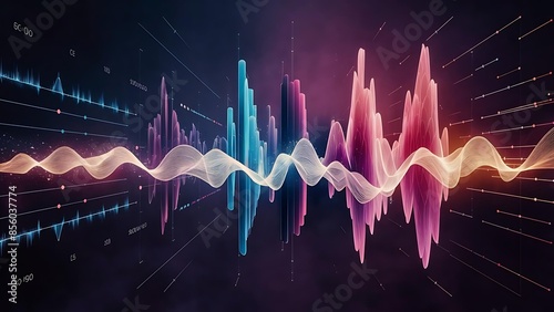digital illustration of a music equalizer - 15