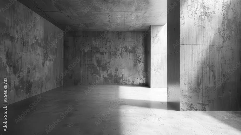 empty gray concrete room with textured walls and floor providing a versatile studio backdrop for various uses interior 3d render empty gray concrete room with textured walls and floor providing a versatile studio backdrop for various uses interior 3d render