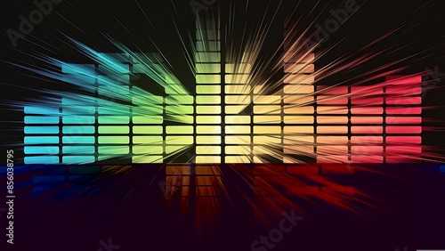 digital illustration of a music equalizer - 1