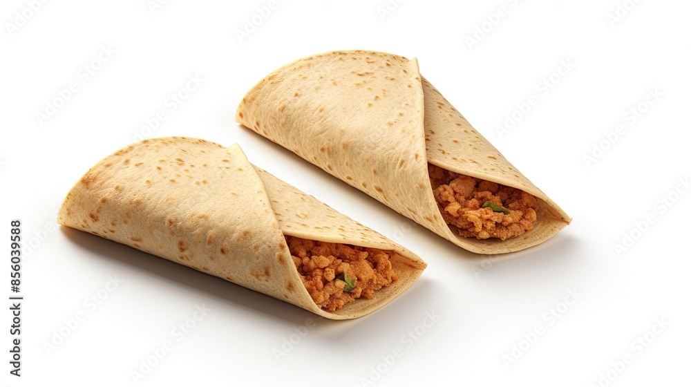 Two delicious and crispy chicken burritos, made with the finest ingredients and wrapped in a warm and soft tortilla. Two delicious and crispy chicken burritos, made with the finest ingredients and wrapped in a warm and soft tortilla.