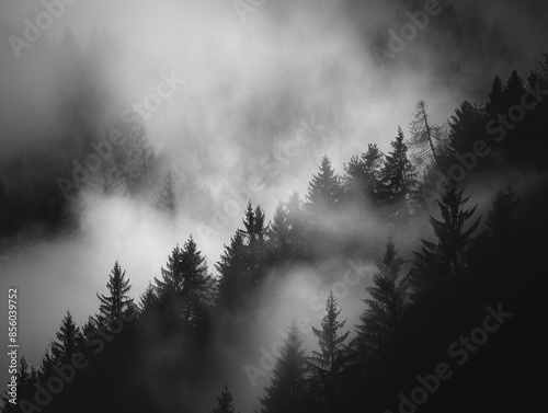 Fog in the darkness, black background wallpaper for phone