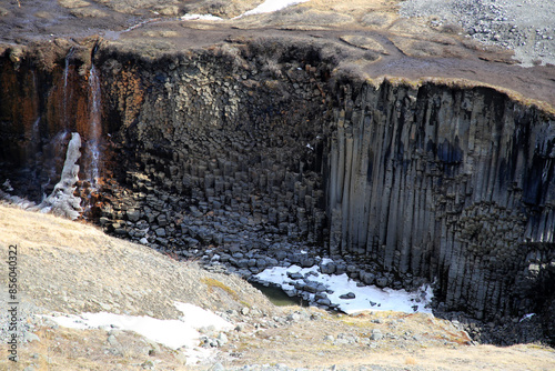 Landschaftsbild auf Island, Studlagil Canyon photo