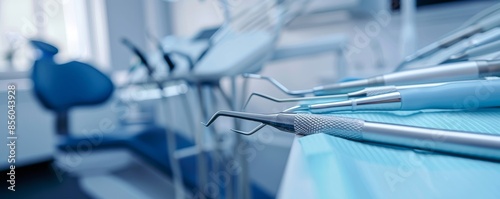 Dental tools and equipment in a modern clinic, highlighting collaboration and healthcare services.