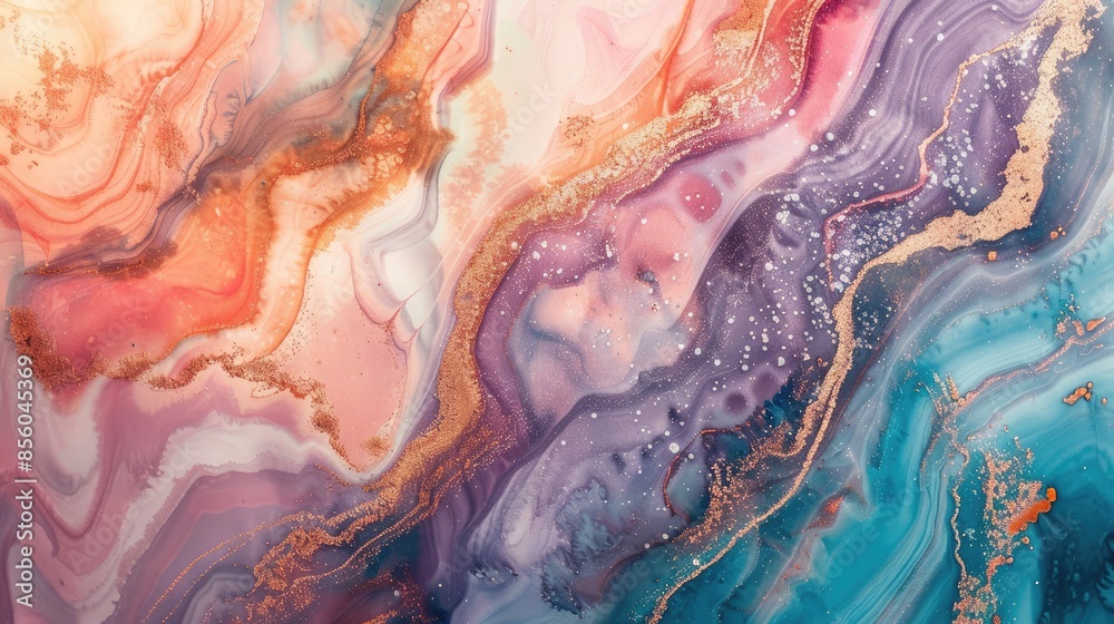 Colorful marble ink design with brown marble pattern texture ideal for backgrounds and wallpapers Colorful marble ink design with brown marble pattern texture ideal for backgrounds and wallpapers