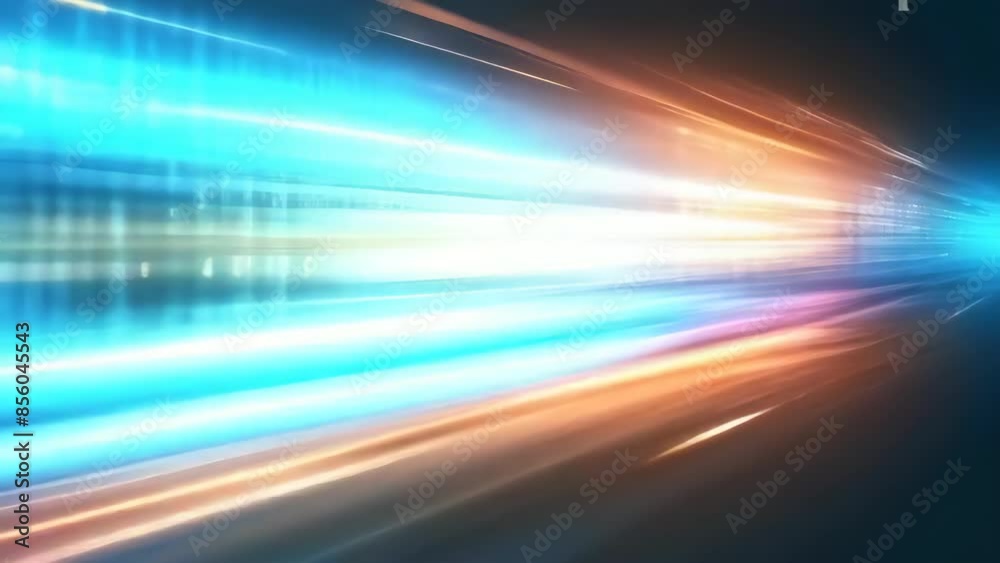 Abstract technology background of high speed global data transfer, ultra fast broadband and connection, digital cyber tech motion