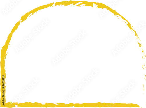 Yellow frame luxury vector shape