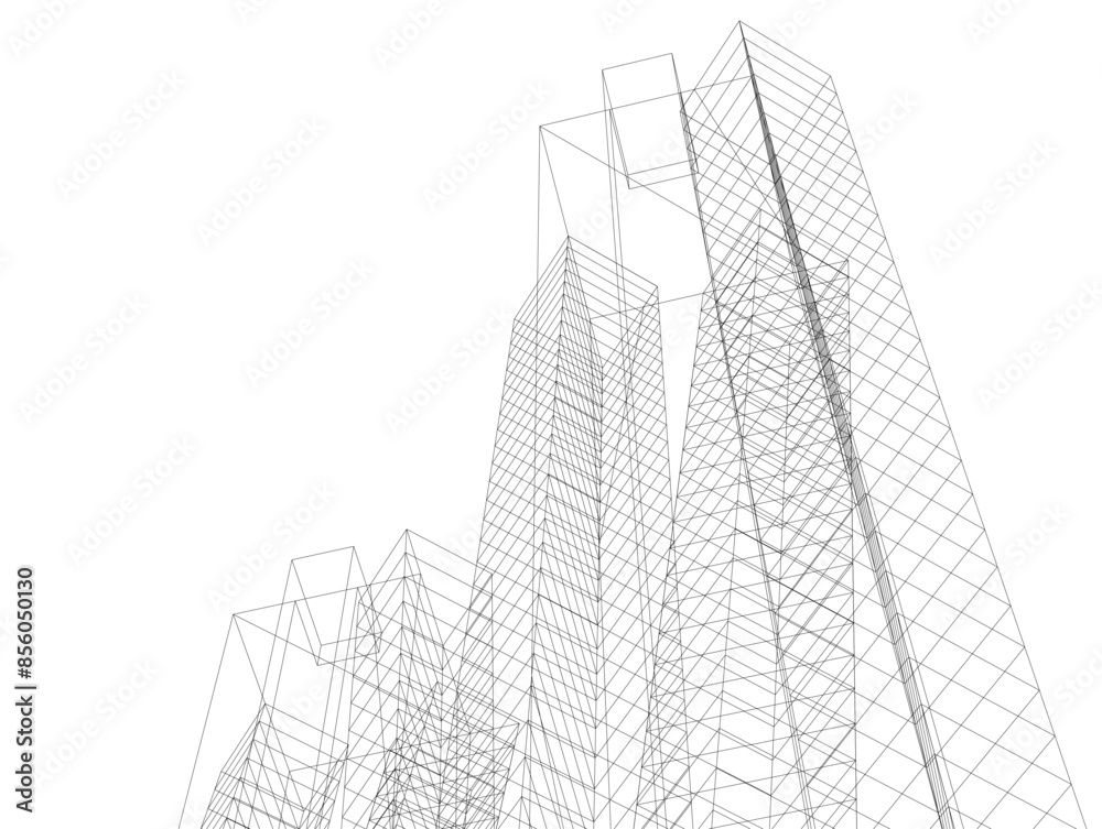 architecture building vector 3d illustration architecture building vector 3d illustration