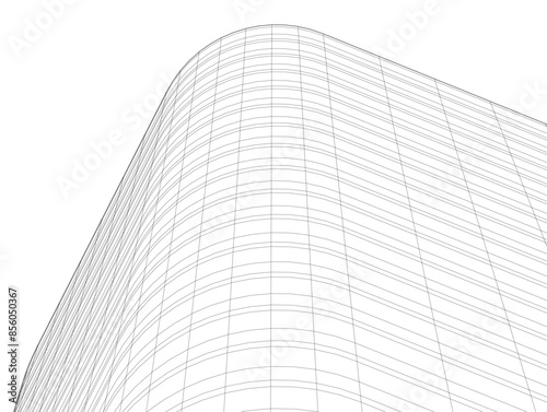 architecture building vector 3d illustration