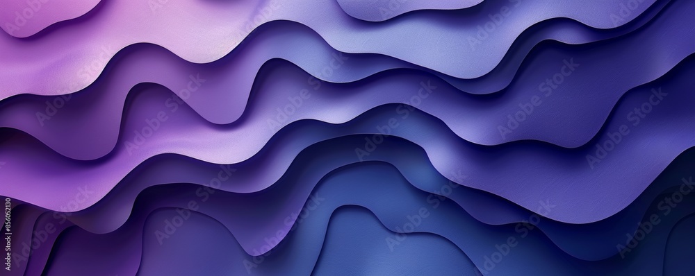 Abstract layered waves art in dark purple background with rounded corners Abstract layered waves art in dark purple background with rounded corners