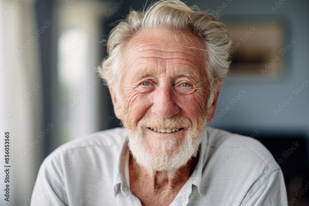 Portrait of a smiling senior man in nursing home Portrait of a smiling senior man in nursing home