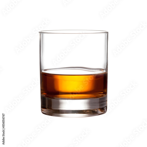 glass of whiskey transparent layer