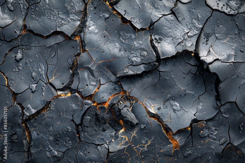 Cracked Charcoal Surface Texture Cracked Charcoal Surface Texture