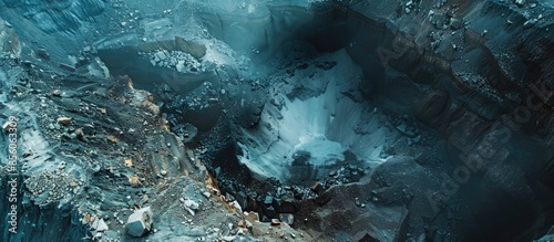 Explosive works on open pit...