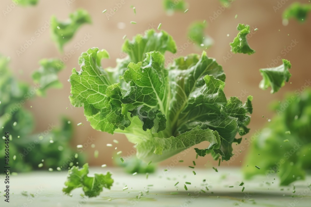 Floating Lettuce in Midair Floating Lettuce in Midair