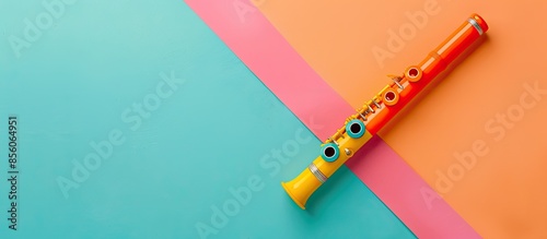 Plastic recorder flute isol...