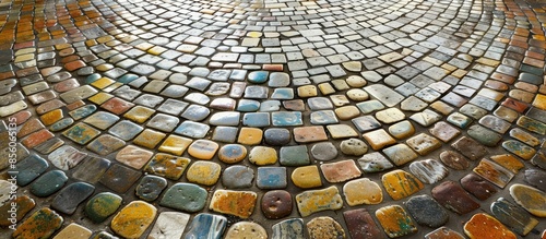 Mosaic floor texture. with ...