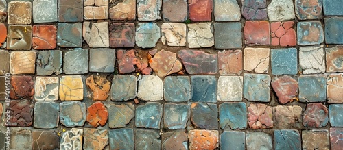 Mosaic floor texture. with ...