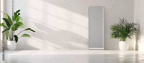 White interior with large h...