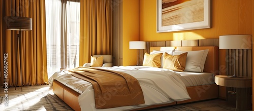 Hotel Room Decorated single...