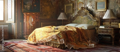 Elements of interior. Bedro...