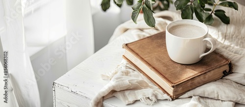 old shabby book on a white ...