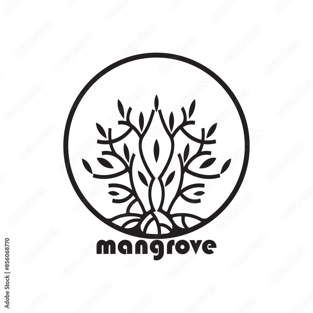 Fototapeta premium MANGROVE TREE ICON