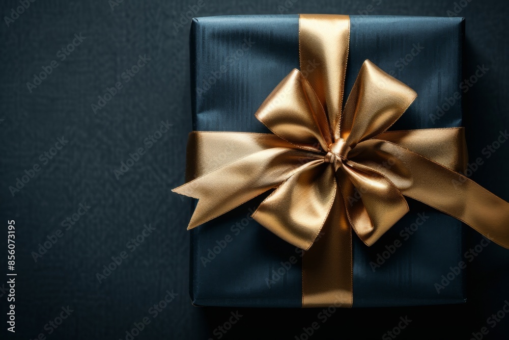 Gift Box with Luxurious Golden Bow Gift Box with Luxurious Golden Bow