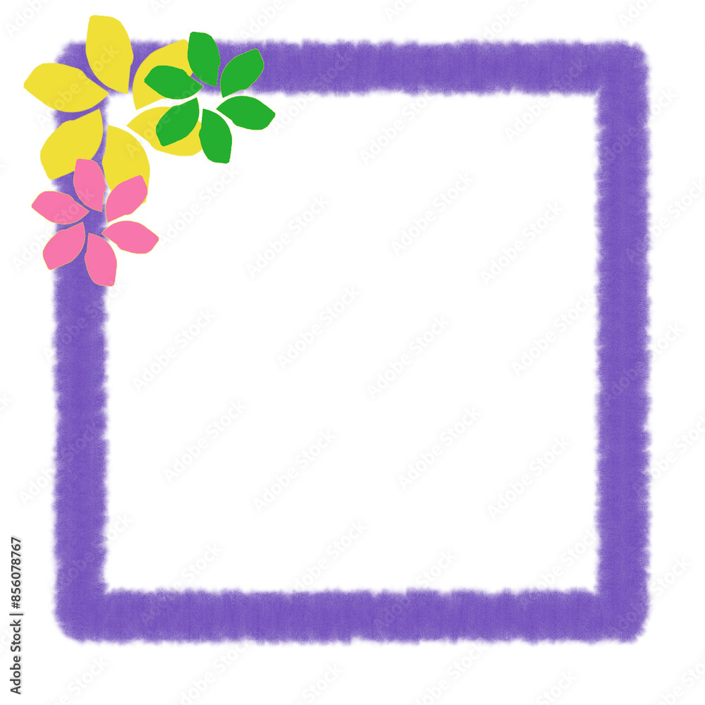 Obraz premium Purple square frame