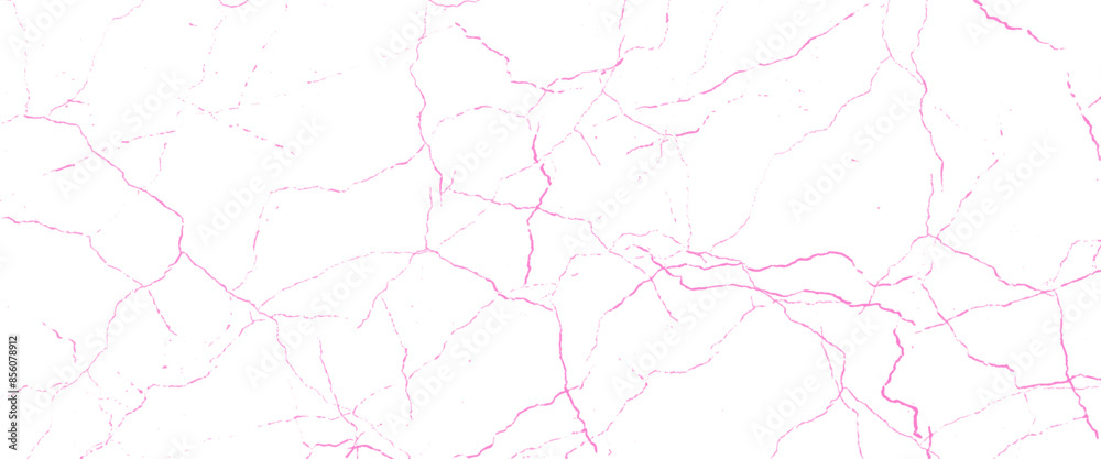 Obraz premium Vector marble pattern with pink cracks Transparent texture. 