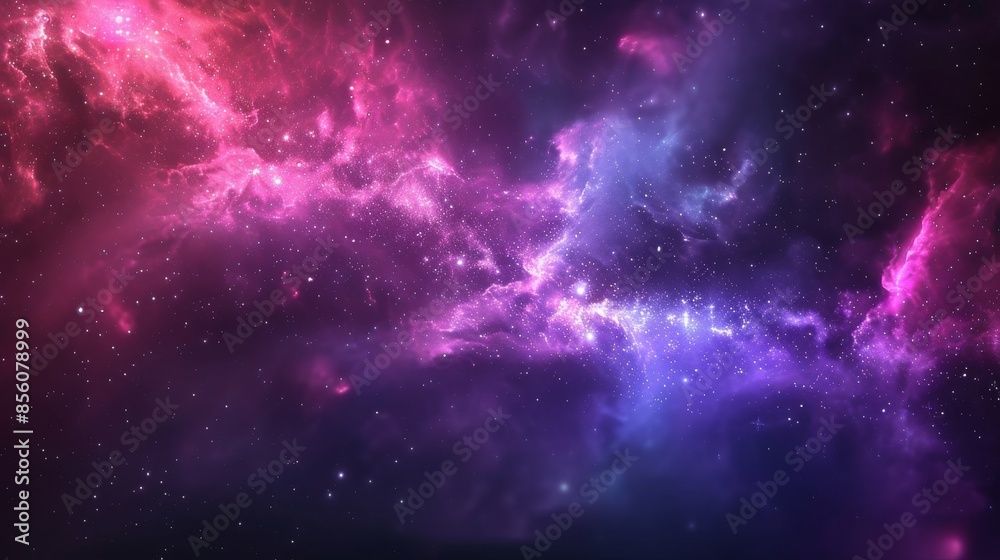 Fototapeta premium Astral, gradient, neon, black, cosmic, blurred, violet, abstract, defocused, magical, banner, wallpaper.