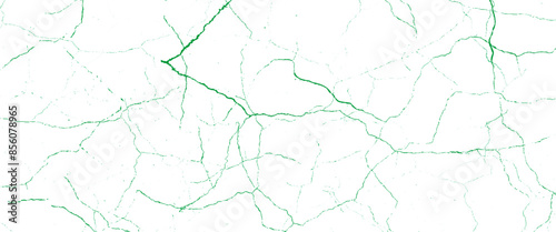 Vector marble pattern with green cracks Transparent texture.	