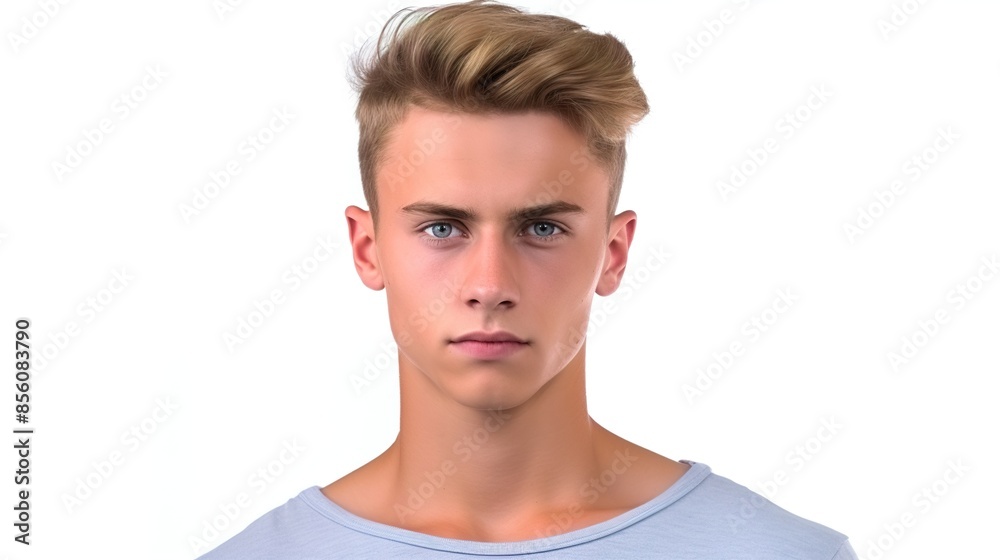 portrait of a man on white portrait of a man on white