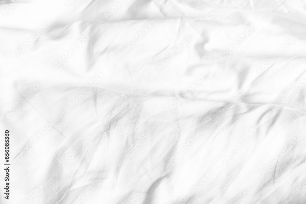 Close up white wrinkled fabric texture rippled surface and background, Soft focus. Close up white wrinkled fabric texture rippled surface and background, Soft focus.