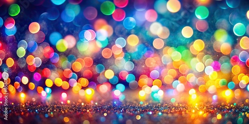 Abstract defocused background with colorful lights and bokeh effect, bokeh, lights, abstract, backdrop, blurred, glowing