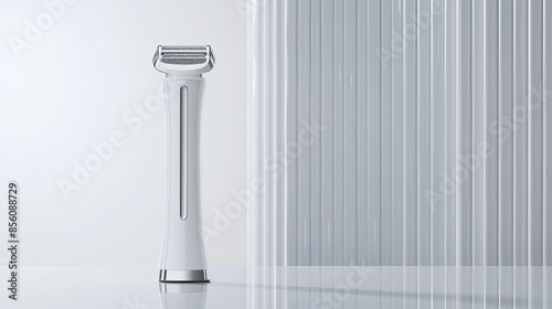 Modern Electric Razor on a White Background