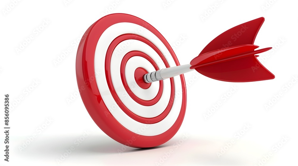 Target and Arrow Icon Representing Goal Setting and Strategic Planning Concept Target and Arrow Icon Representing Goal Setting and Strategic Planning Concept
