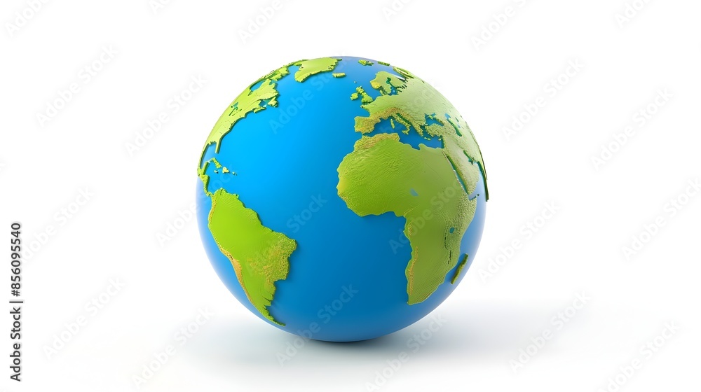 Sleek and Modern 3D Globe Icon for Global Business and Technology Concepts Sleek and Modern 3D Globe Icon for Global Business and Technology Concepts