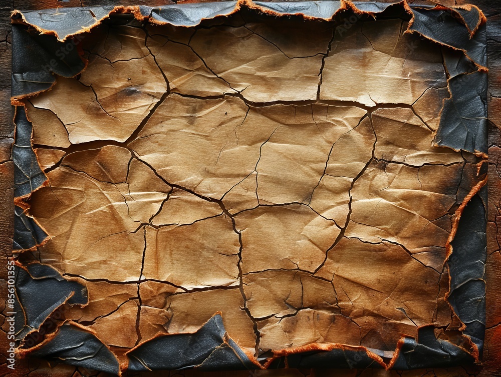 A cracked surface on white paint, creating an interesting texture and aged effect. A cracked surface on white paint, creating an interesting texture and aged effect.
