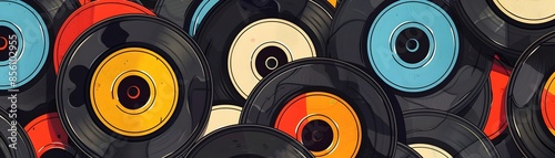 Stylized Pop Art of Vintage...