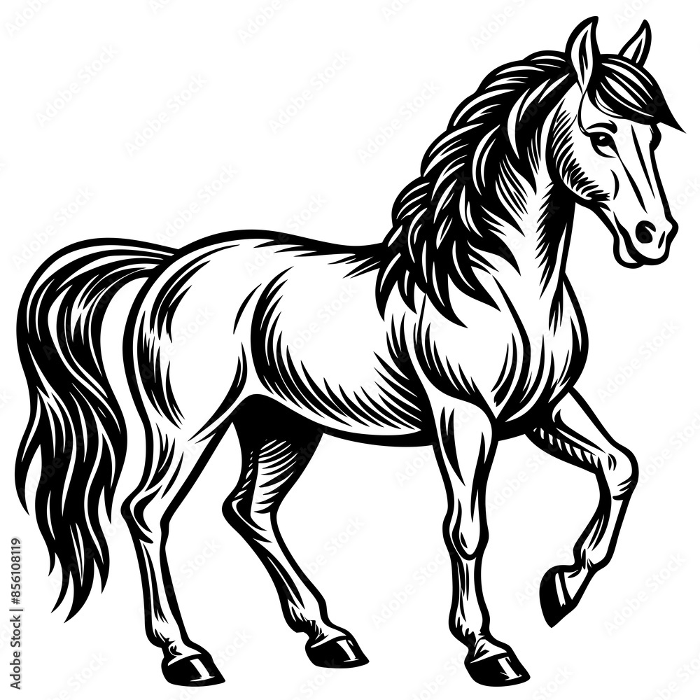 Obraz premium horse illustration